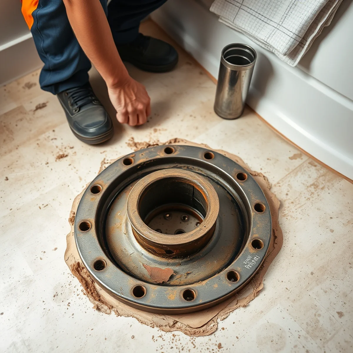 Look at the flange and the subfloor — The Plumbing Checklist to Work Through Before Your Bathroom Remodel