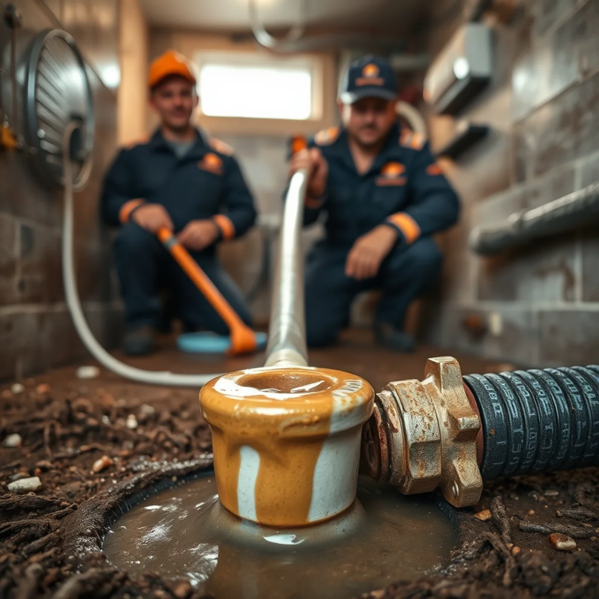 Hydro jetting a grease-clogged kitchen drain line in a Catonsville, MD home