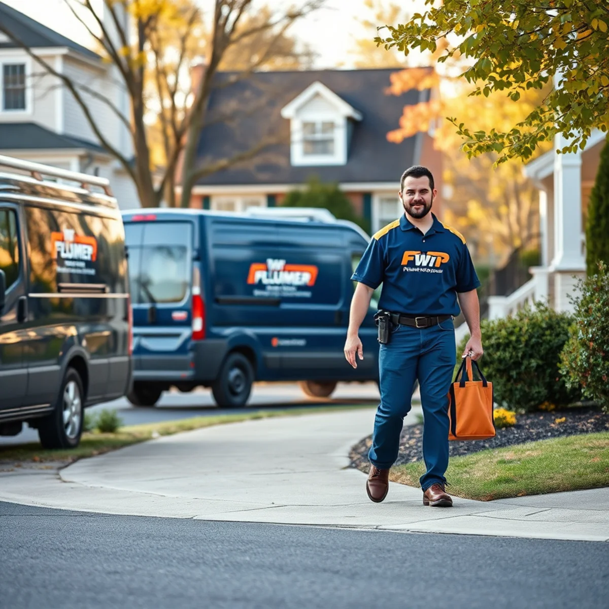 Plumber replacing a water heater in a Burtonsville, MD home
