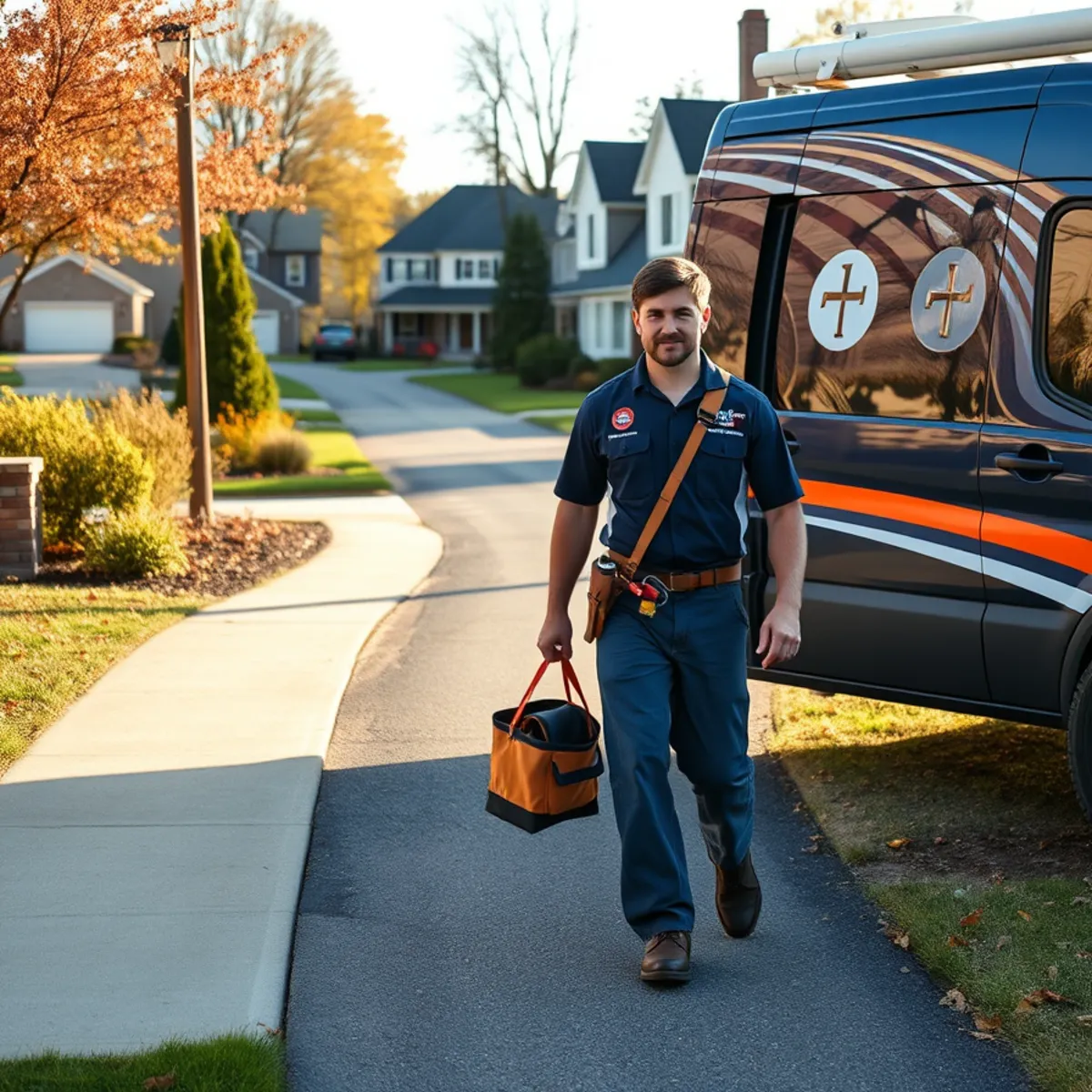 Plumber servicing a well pressure tank and water treatment system in Clarksville, MD