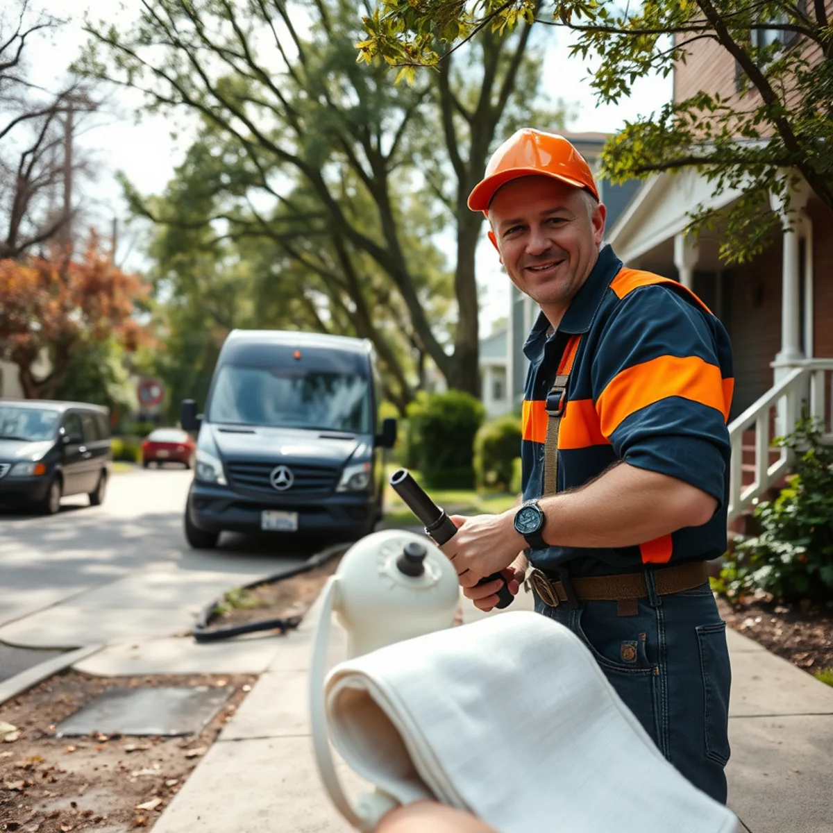 Sewer Line Repair at a home in Gwynn Oak, MD