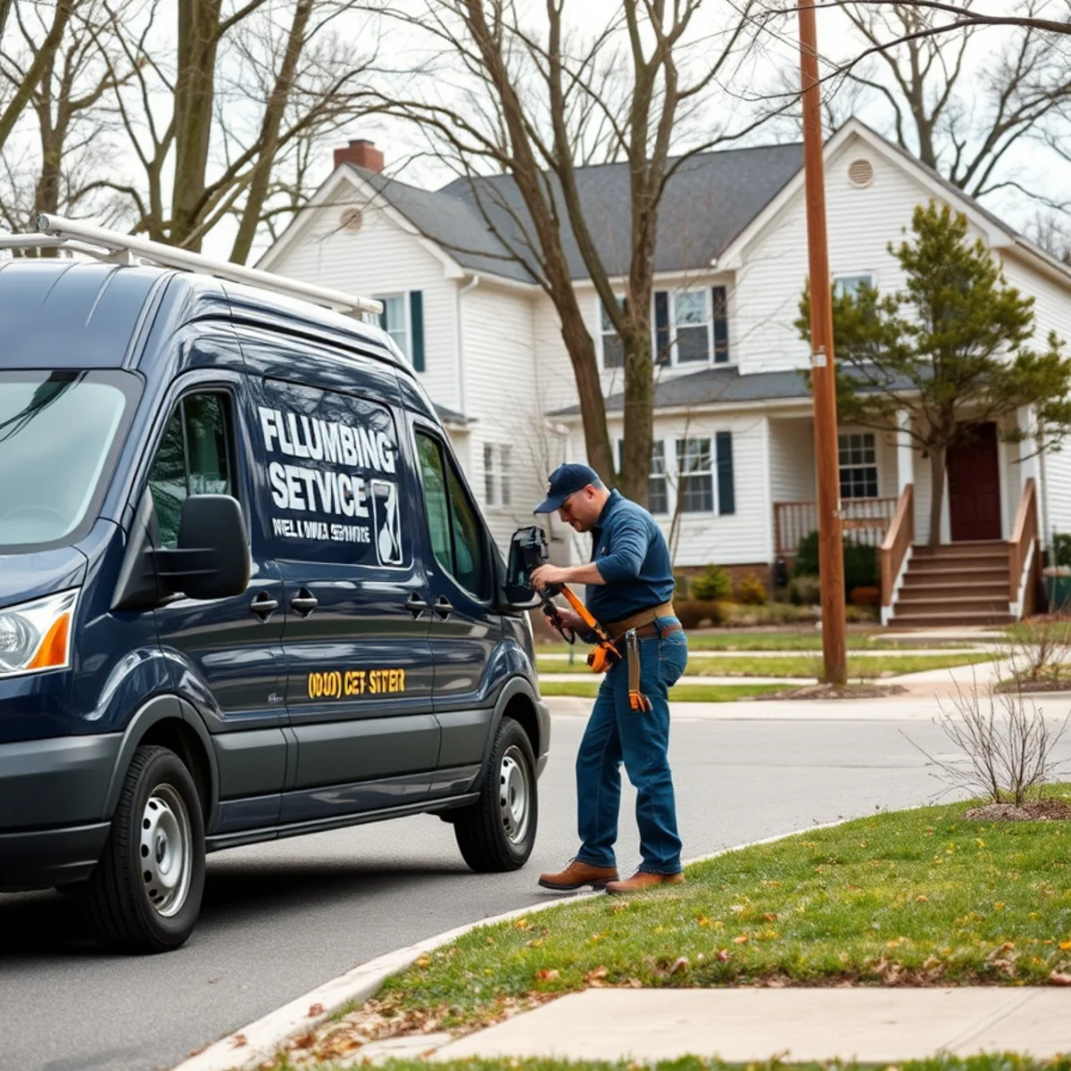 Video Pipe Inspection at a home in Severn, MD