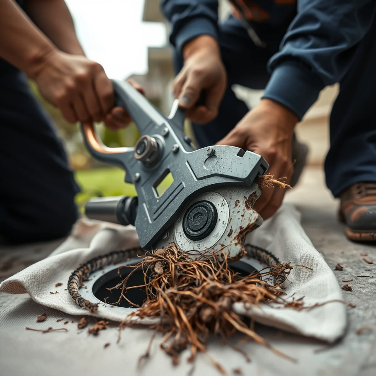 Mechanical root cutting on an interval — Tree Roots in Your Sewer Line: What Catonsville Homeowners Should Know